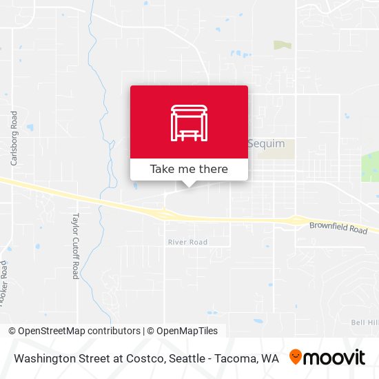 Washington Street at Costco map