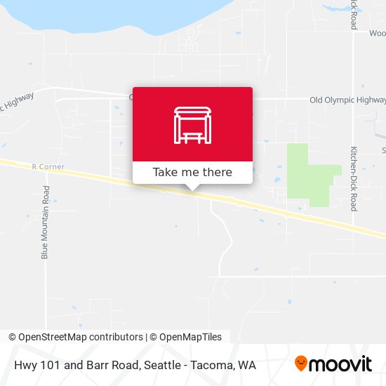 Hwy 101 and Barr Road map
