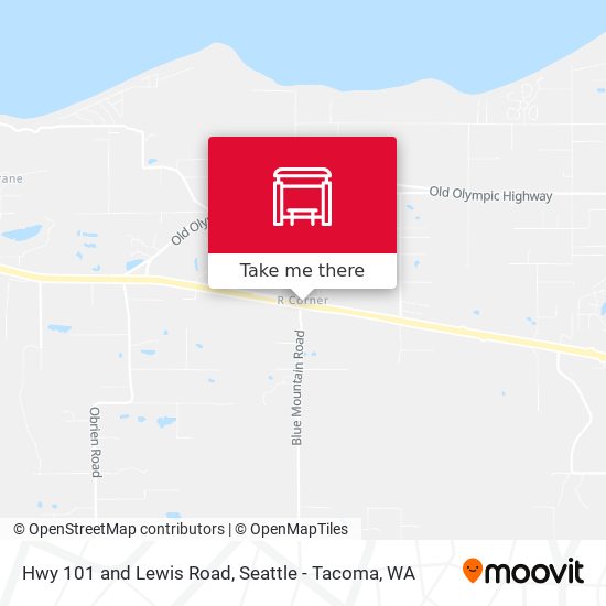Hwy 101 and Lewis Road map