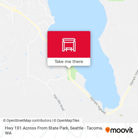 Mapa de Hwy 101 Across From State Park