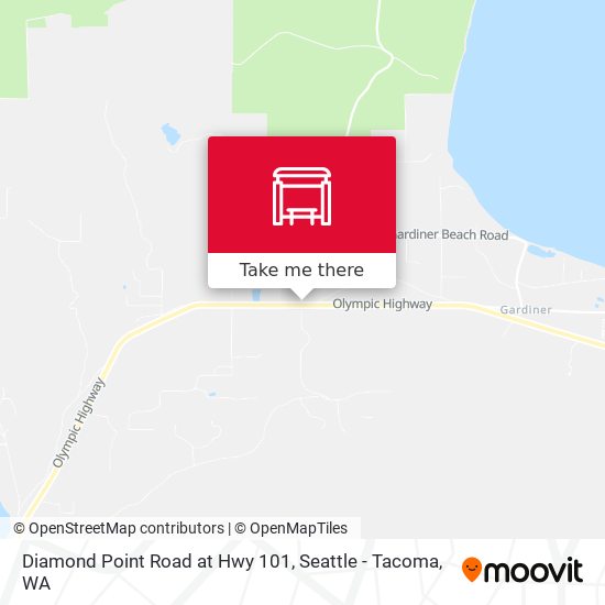 Diamond Point Road at Hwy 101 map
