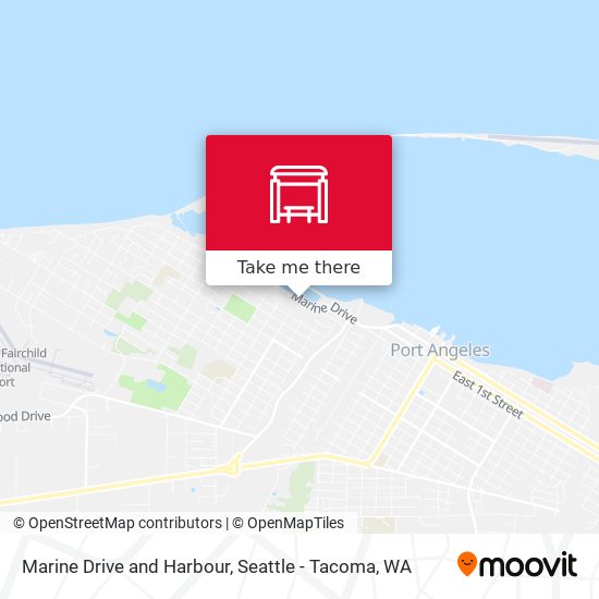 Marine Drive and Harbour map