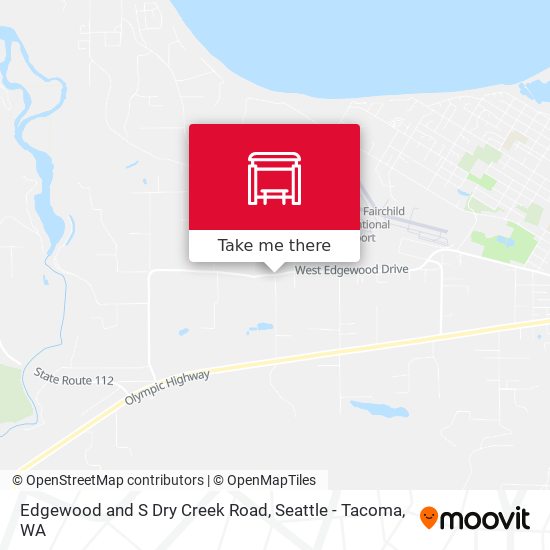 Edgewood and S Dry Creek Road map