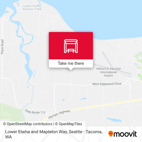 Lower Elwha and Mapleton Way map