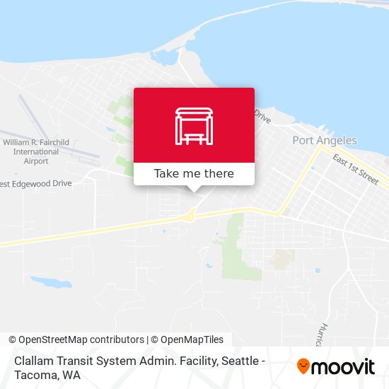 Clallam Transit System Admin. Facility map