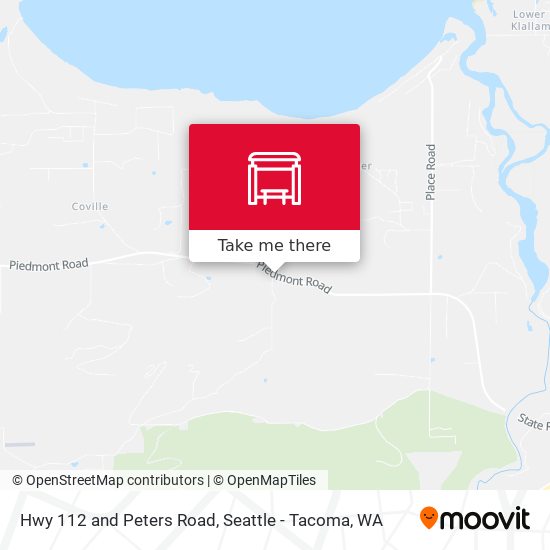 Hwy 112 and Peters Road map