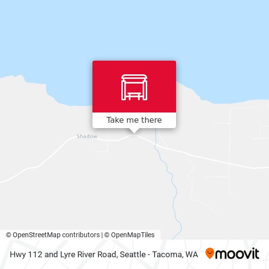 Hwy 112 and Lyre River Road map