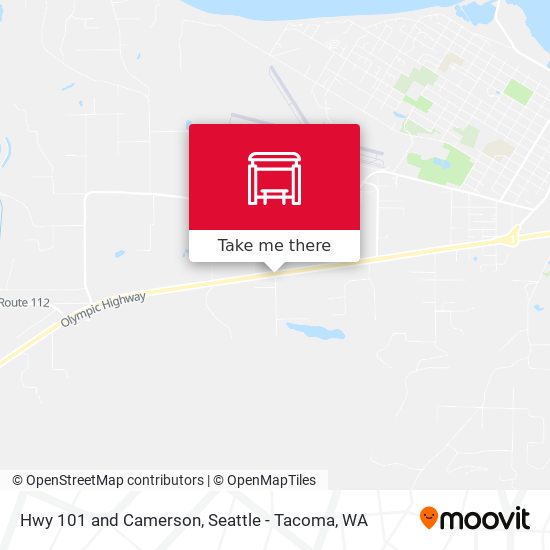 Hwy 101 and Camerson map