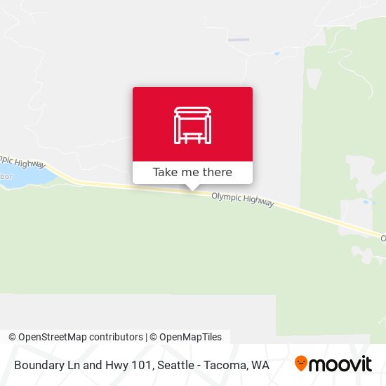 Boundary Ln and Hwy 101 map