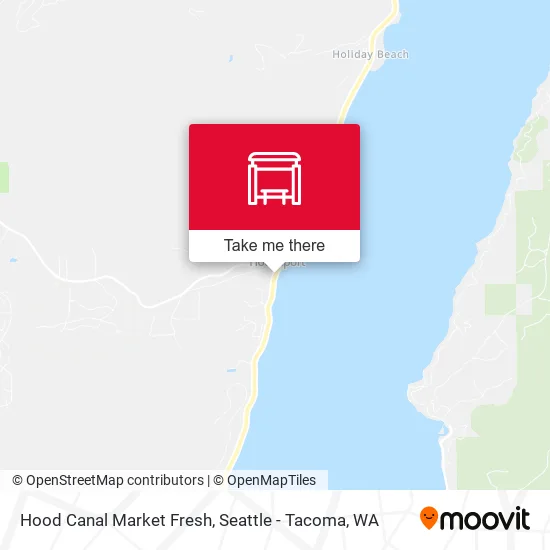 Hood Canal Market Fresh map