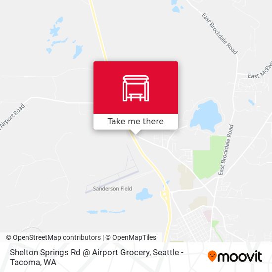Shelton Springs Rd @ Airport Grocery map