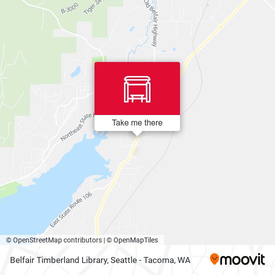 Mapa de Belfair Timberland Library