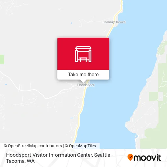 Hoodsport Visitor Information Center map