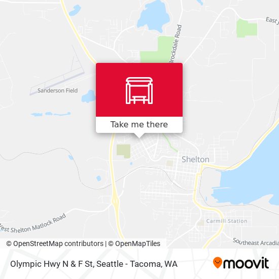 Olympic Hwy N & F St map