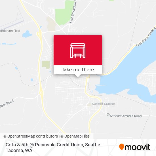 Cota & 5th @ Peninsula Credit Union map