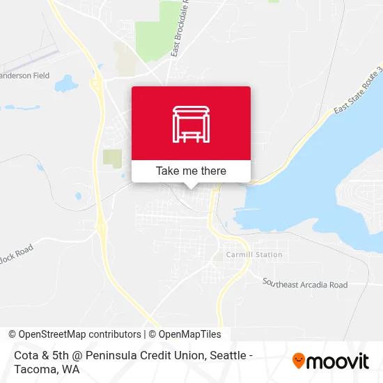 Cota & 5th @ Peninsula Credit Union map
