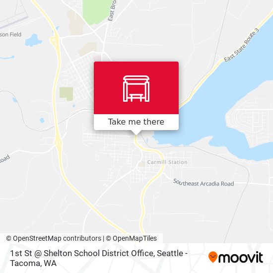 1st St @ Shelton School District Office map