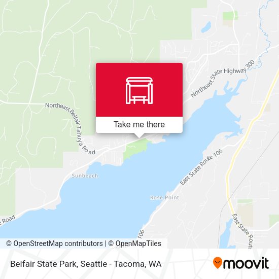 Mapa de Belfair State Park
