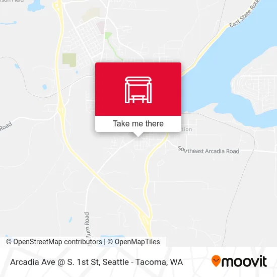 Arcadia Ave @ S. 1st St map