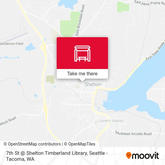 7th St @ Shelton Timberland Library map