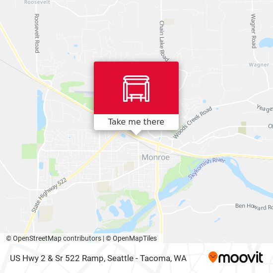 US Hwy 2 & Sr 522 Ramp map