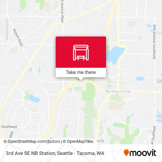 Mapa de 3rd Ave SE NB Station