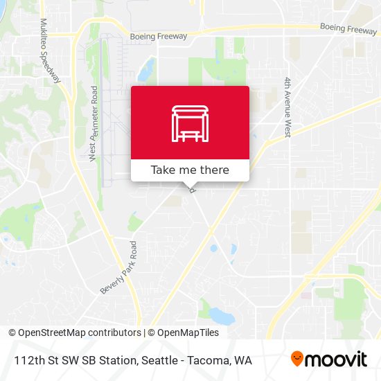 Mapa de 112th St SW SB Station