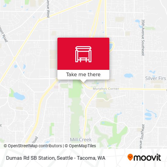 Dumas Rd SB Station map