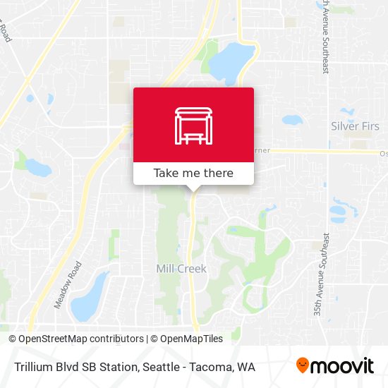 Mapa de Trillium Blvd SB Station