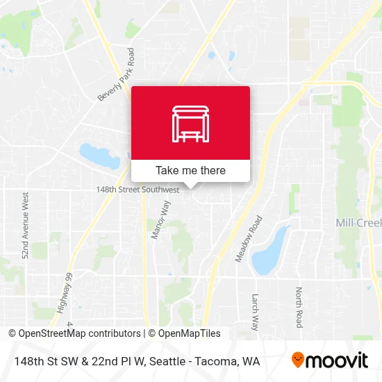 148th St SW & 22nd Pl W map