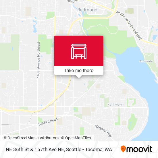 NE 36th St & 157th Ave NE map