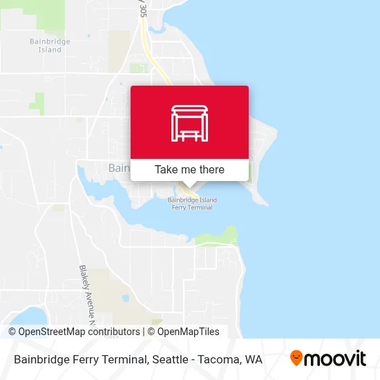 Bainbridge Ferry Terminal map