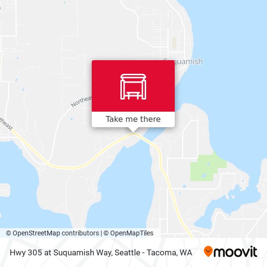 Hwy 305 at Suquamish Way map