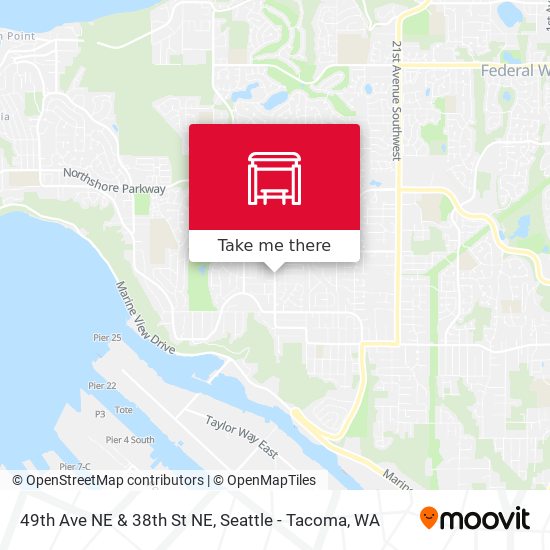 49th Ave NE & 38th St NE map