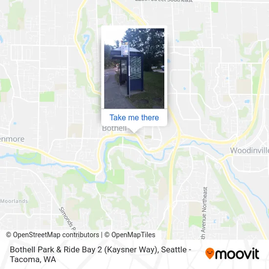 Bothell Park & Ride Bay 2 (Kaysner Way) map