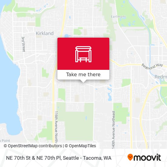 Mapa de NE 70th St & NE 70th Pl
