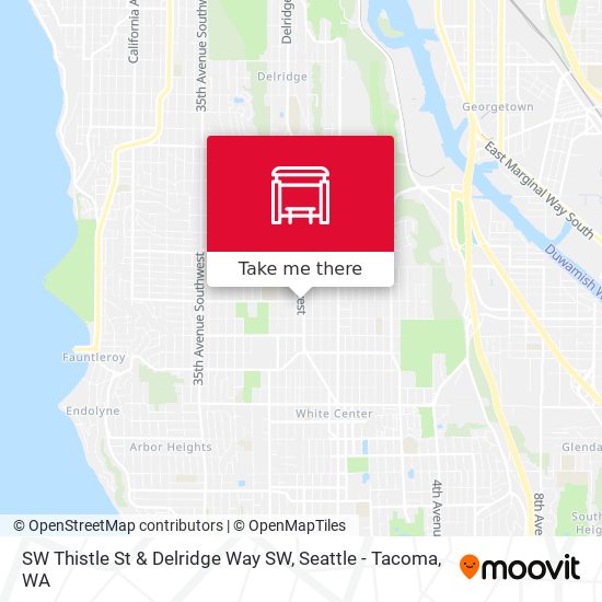 SW Thistle St & Delridge Way SW map
