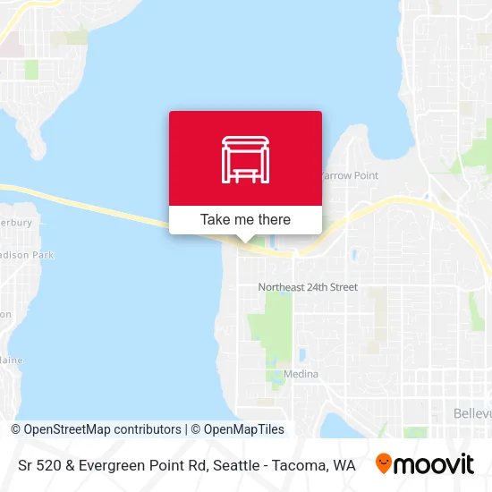 Mapa de Sr 520 & Evergreen Point Rd