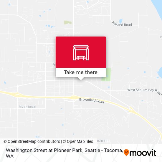 Washington Street at Pioneer Park map