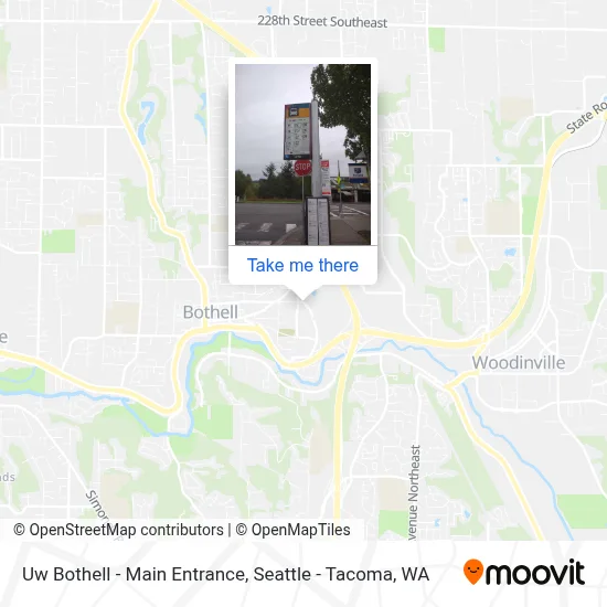 Uw Bothell - Main Entrance map