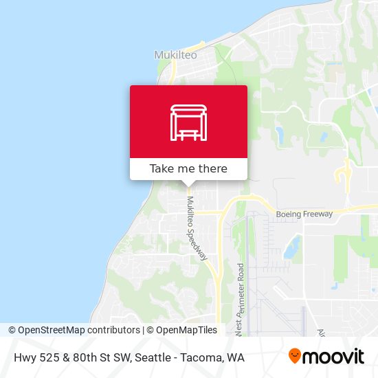 Hwy 525 & 80th St SW map