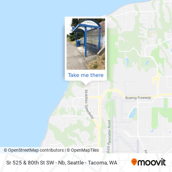 Sr 525 & 80th St SW - Nb map