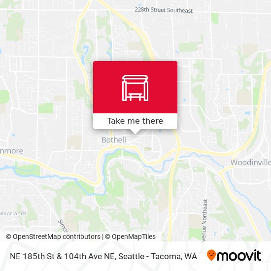 NE 185th St & 104th Ave NE map