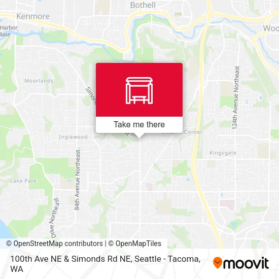 Mapa de 100th Ave NE & Simonds Rd NE