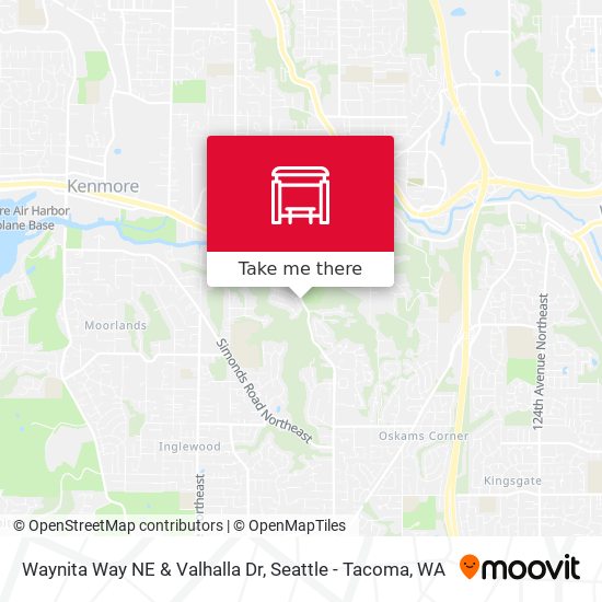 Waynita Way NE & Valhalla Dr map