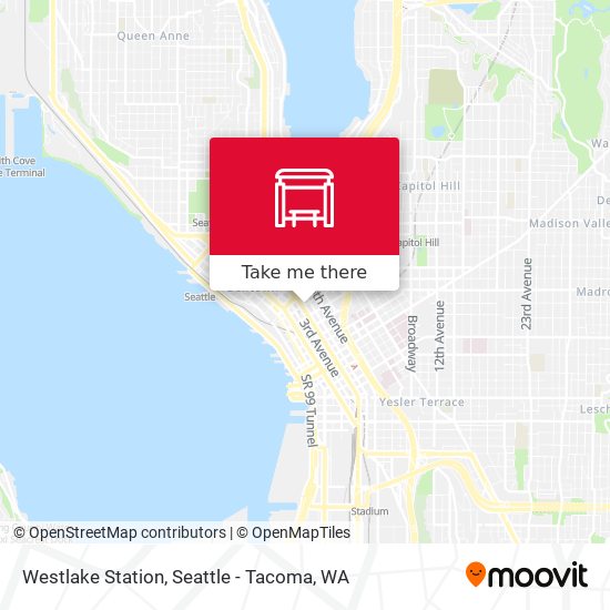 Westlake Station map