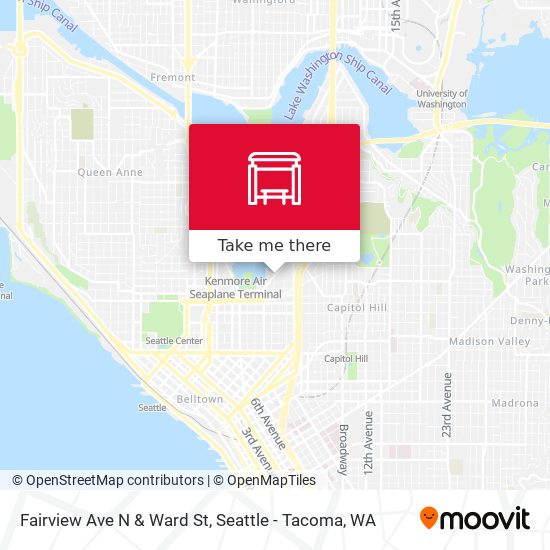 Fairview Ave N & Ward St map