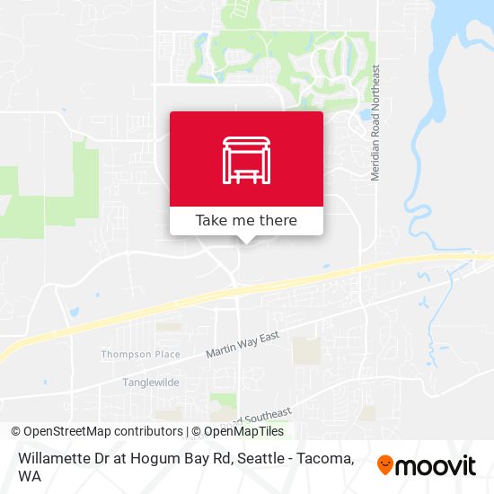 Willamette Dr at Hogum Bay Rd map