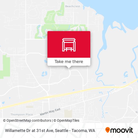 Willamette Dr at 31st Ave map