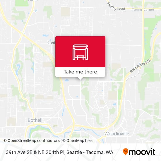 39th Ave SE & NE 204th Pl map
